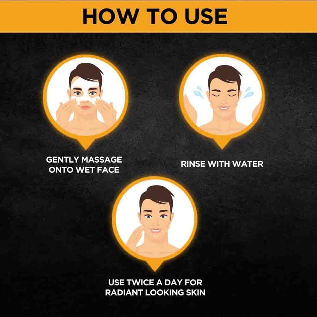 Garnier Men Power White Anti-Pollution Double Action Facewash, 100Gm